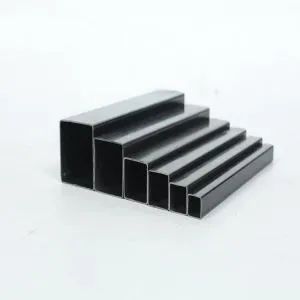 Tubes de carbone en acier noir