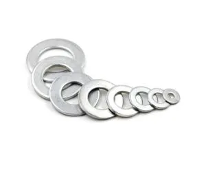 Rondelles plates en acier doux